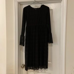 ROOLEE black midi dress